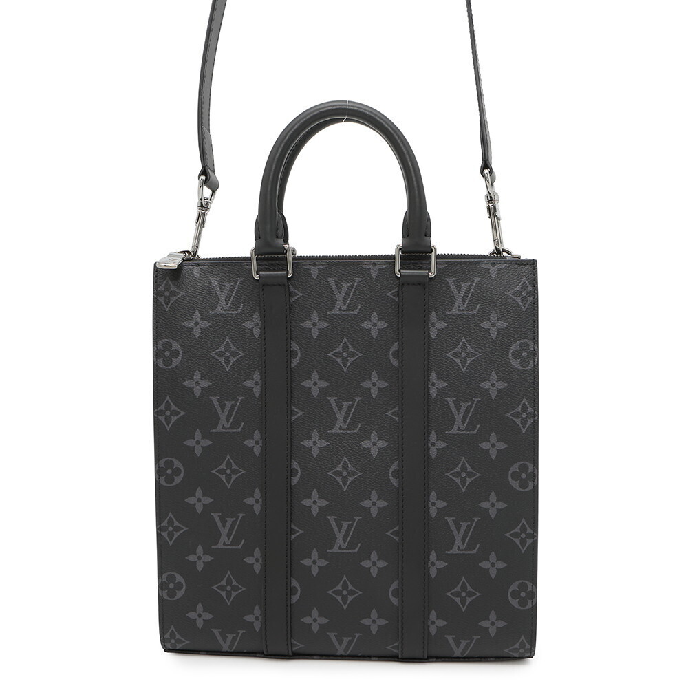 Louis Vuitton Eclipse Black Sac Plat Cross Shoulder Bag Black